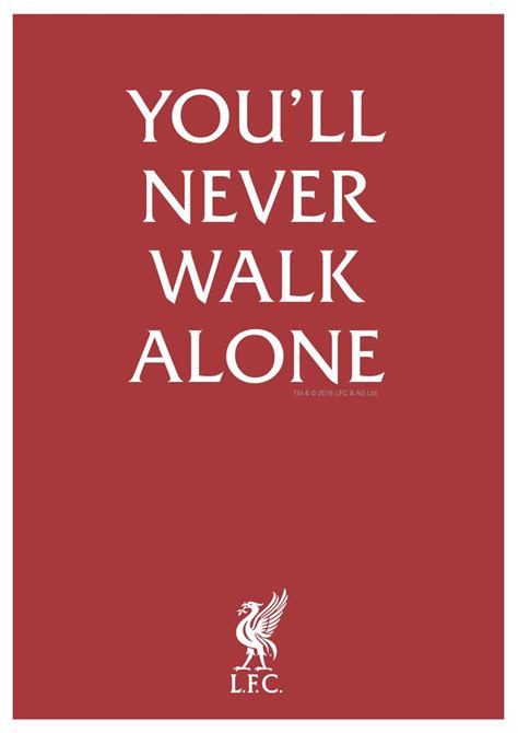 LFC. You'll Never Walk Alone. Rather says it all! | Liverpool, You'll ...