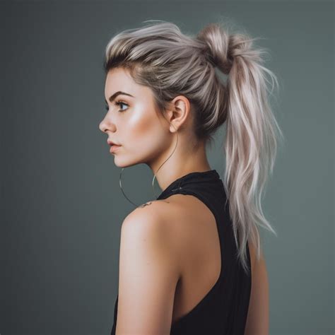 Premium AI Image | Photo of The messy ponytail