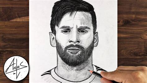 How to Draw MESSI | The best way to draw MESSI's face - YouTube