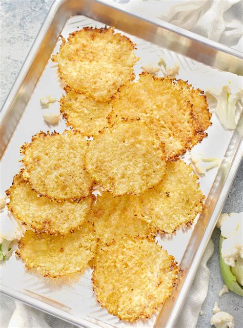 2 Ingredient Cauliflower Chips (Keto, Low Carb) - Kirbie's Cravings