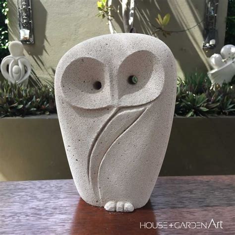 Owl Sculpture, Hebel Garden Art, House and Garden Art | Eulen deko ...