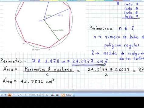 Area Heptagono Regular - SEO POSITIVO