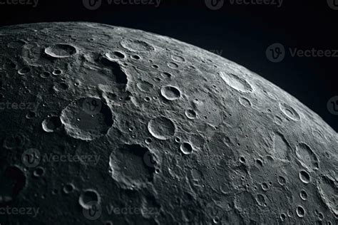 Moon surface. Craters and furrows on the surface of the earth's ...