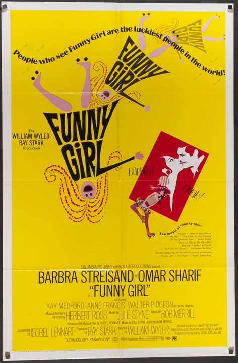 Original Funny Girl 1968 Film Poster | Chairish