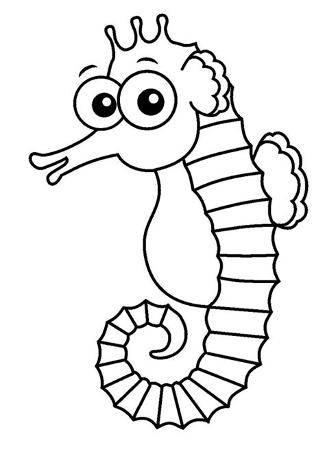 Seahorse Drawing Outline at GetDrawings | Free download