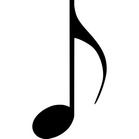 Musical Note Eighth Note transparent PNG - StickPNG