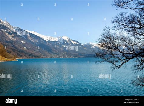 A Winter scene, Lake Geneva, Switzerland Stock Photo - Alamy