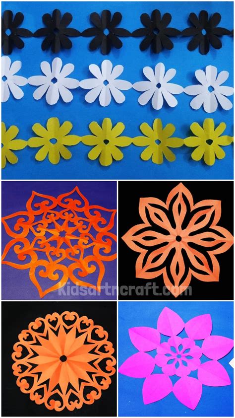 Simple Paper Cutting Designs For Decoration - Kids Art & Craft