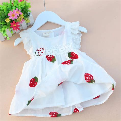 2016 High Quality Newborn Baby Girl Dresses Summer Embroidery Flower ...