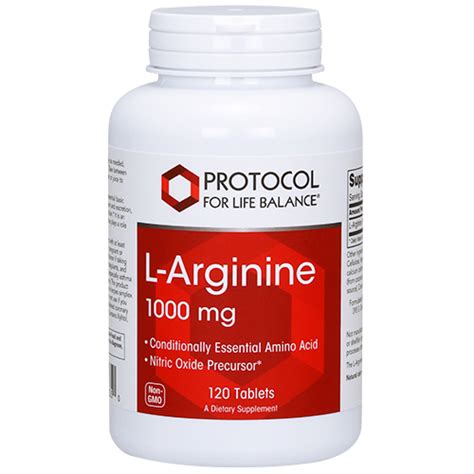 L-Arginine 1,000 mg -Arginine - Protocol for Life Balance