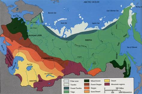 Eastern Siberian Taiga: Maps and location of taiga