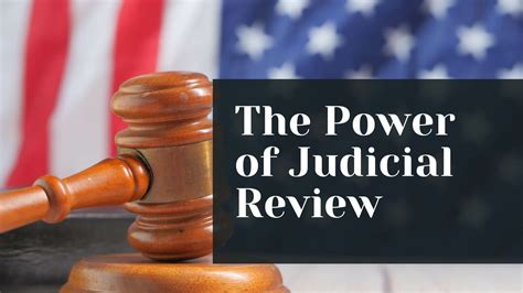 The Power of Judicial Review