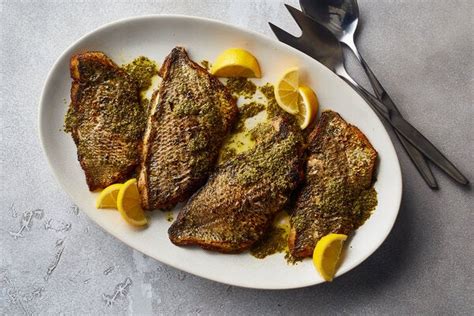 Porgy Fillets With Pickled Jalapeño-Herb Sauce Recipe - NYT Cooking