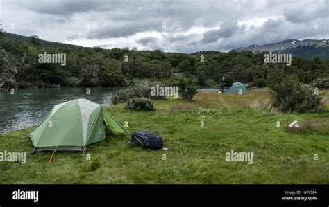 Camping at Tierra del Fuego National Park, Argentina Stock Photo - Alamy