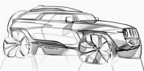 Jeep Car Design Sketch, Car Sketch, Sketch Book, Jeep Concept ...