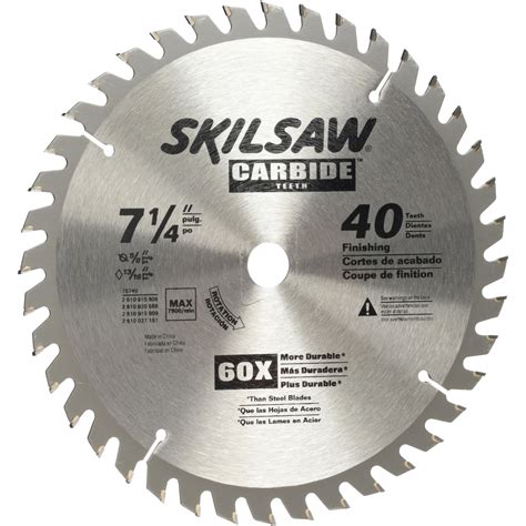 SKIL 7-1/4-Inch 40-Tooth Carbide Tipped Circular Saw Blade, 75740W ...