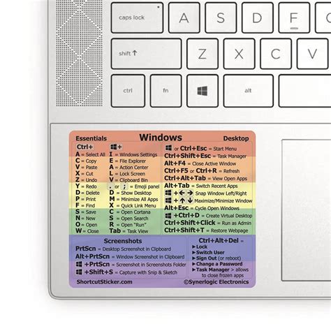 Buy Pride Windows PC Reference Keyboard Shortcut Sticker - Laminated ...