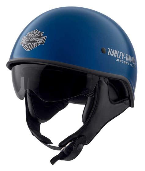 Harley-Davidson® Men's Curbside DLX X06 Half Helmet, Gloss Blue Tide ...