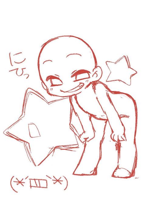 Pin de Kotti em #おえかき：構図 | Base de desenho, Desenho chibi, Desenhos de ...