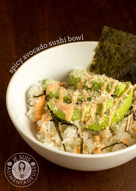 Deconstructed Spicy Avocado Sushi Bowl - The Viet Vegan