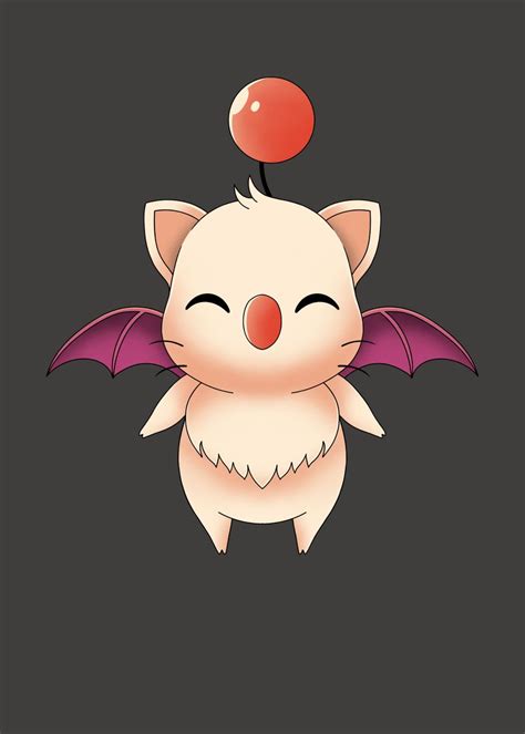 'Final Fantasy Moogle' Poster, picture, metal print, paint by Alundrart ...