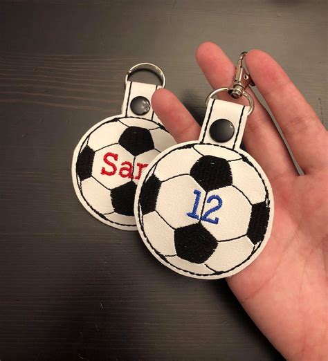 Personalized Soccer Keychain Personalize Soccer Keyfob - Etsy