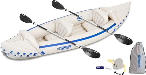 Amazon.com: Sea Eagle 330 Deluxe 2 Person Inflatable Sport Kayak Canoe ...