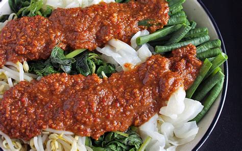 Pecel is a popular Indonesian peanut sauce that is often served as a ...