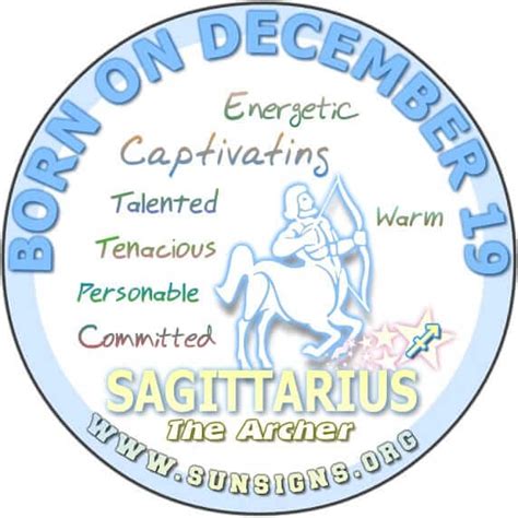 December 19 Birthday Horoscope Personality | Sun Signs