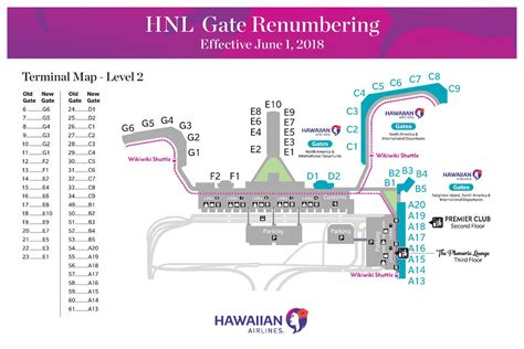 Honolulu Airport Terminal Map