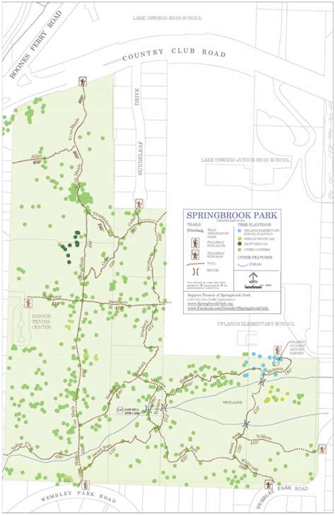 Springbrook Park Trail Map | Friends of Springbrook Park