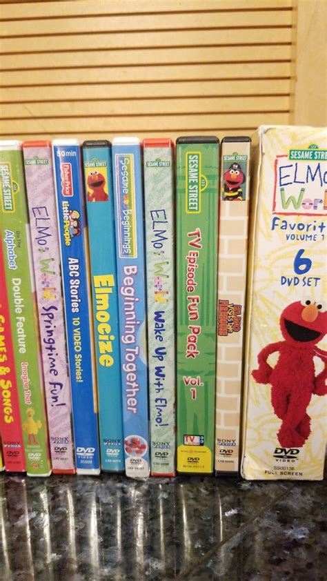 Elmo Dvd Lot : Lot Of 8 Elmo DVD's Elmo's World - Sesame Street ...