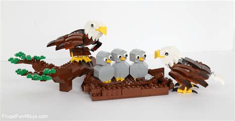 How to Build a LEGO Bald Eagle (with Eaglets!) - Frugal Fun For Boys ...