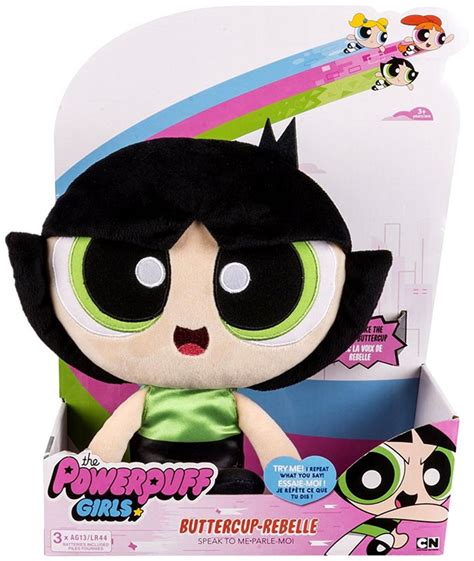 The Powerpuff Girls Buttercup Interactive Plush Spin Master - ToyWiz