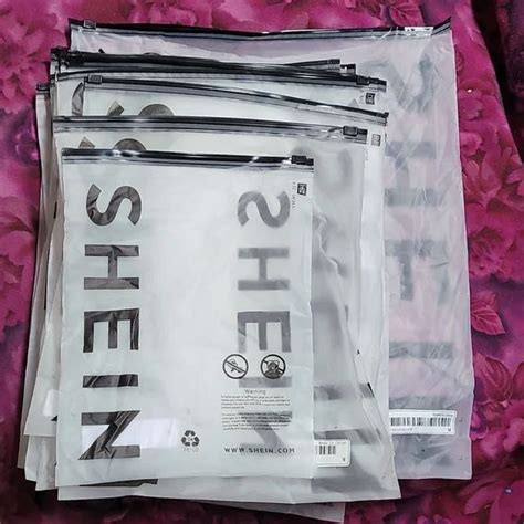 40 SHEIN Reusable Plastic Zipper Bags (Multiple Sizes) in 2023 ...