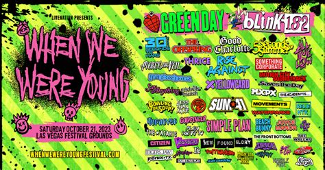 When We Were Young Festival Announces 2023 Lineup Featuring blink-182 ...