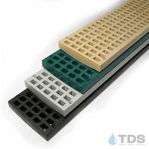 Polylok-plastic-drainage-grates-4colors-TDSdrains | Trench Drain Systems