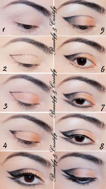 16 Useful Cat Eye Makeup Tutorials - Pretty Designs