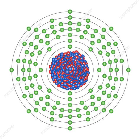 Ununoctium, atomic structure - Stock Image C013/1861 - Science Photo ...