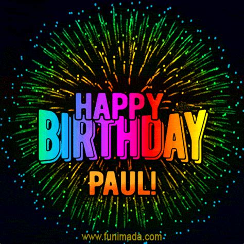 New Bursting with Colors Happy Birthday Paul GIF and Video with Music ...