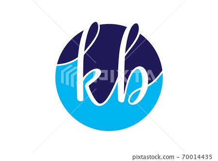 Initial Monogram Letter K B Logo Design Vector... - Stock Illustration ...