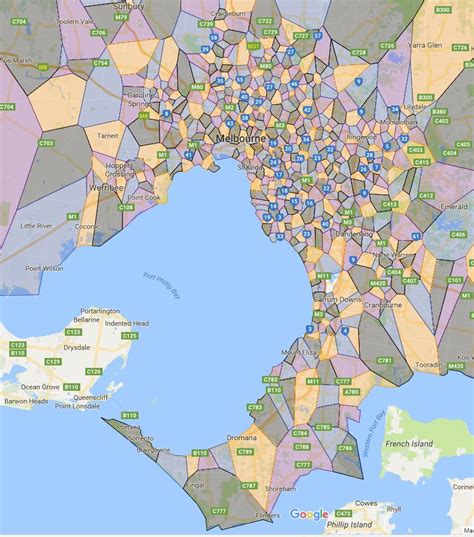 Victoria, Melbourne Metro Area Primary School Zones – Australian Public ...