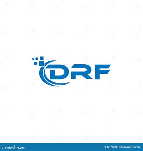 DRF Letter Logo Design on White Background. DRF Creative Initials ...