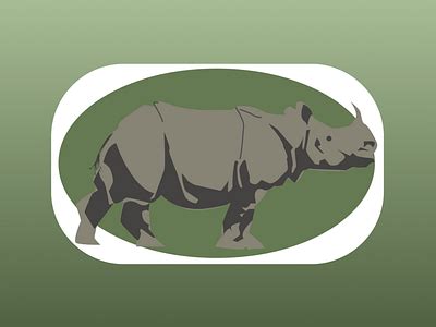 Javan rhinoceros - Endangered by Gina Raduski on Dribbble