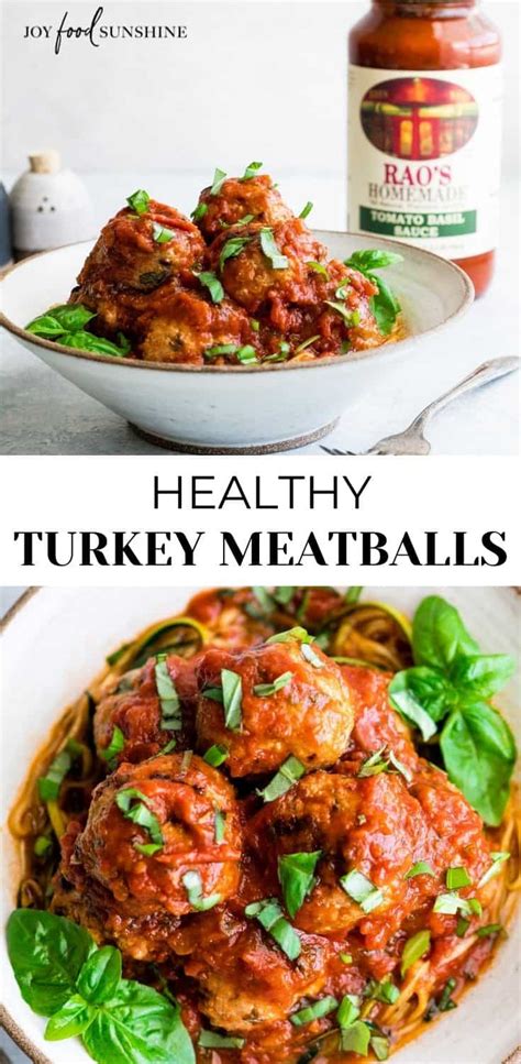 Healthy Turkey Meatballs - JoyFoodSunshine