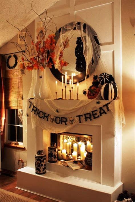 21 Fireplace Halloween Decorations Ideas – Decoration Love