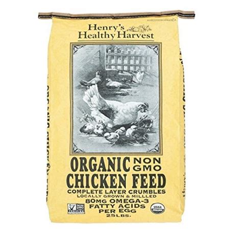 Henry's Healthy Harvest - Organic Chicken Feed - Organic, Non-GMO ...