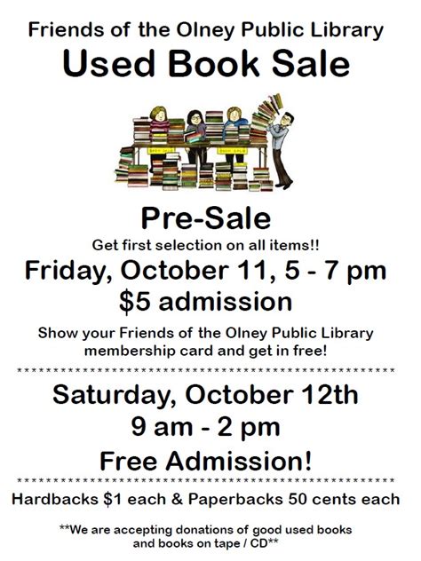 Book Sale - Olney Public Library