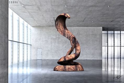 "Cobra" | Contemporary Snake Sculpture - Mike Fields Contemporary ...