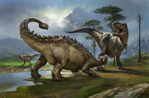 Ankylosaurus vs. T-Rex by EldarZakirov on DeviantArt